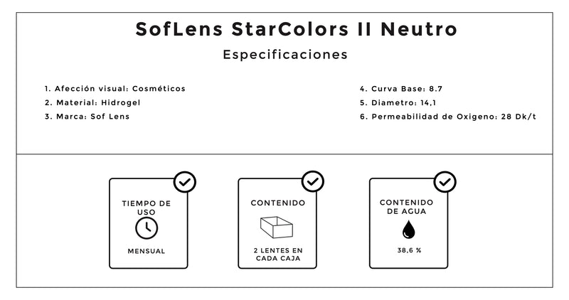 SofLens StarColors II Neutros